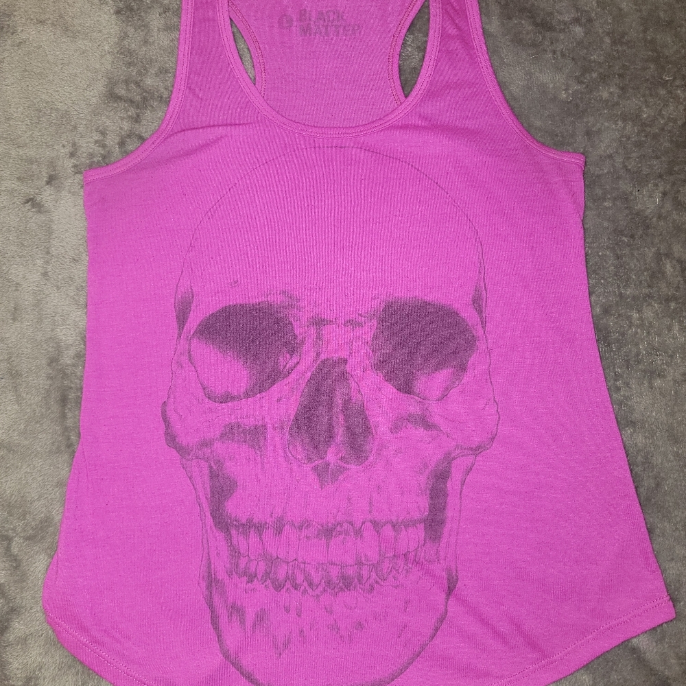 skull print tank top